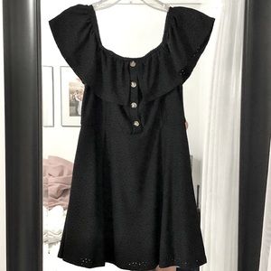 Short Black Off the Shoulder Dress
